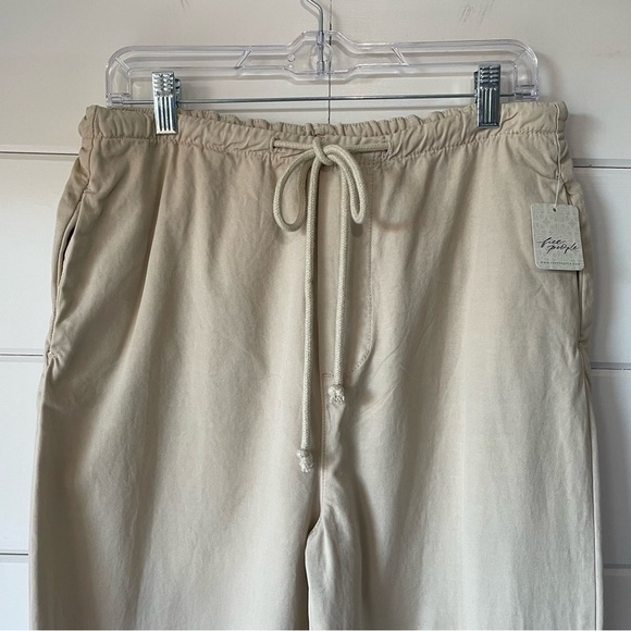 Free People‎ Khaki New Light Parachute Pants Size XS Casual Drawstring - Picture 6 of 13